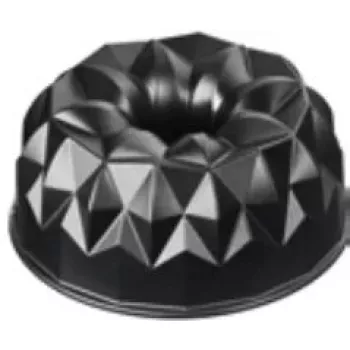 Kaiser 2300646794 kakkuvuoka pyöreä uurrettu pinta 25,5x25,5x11,5 mm