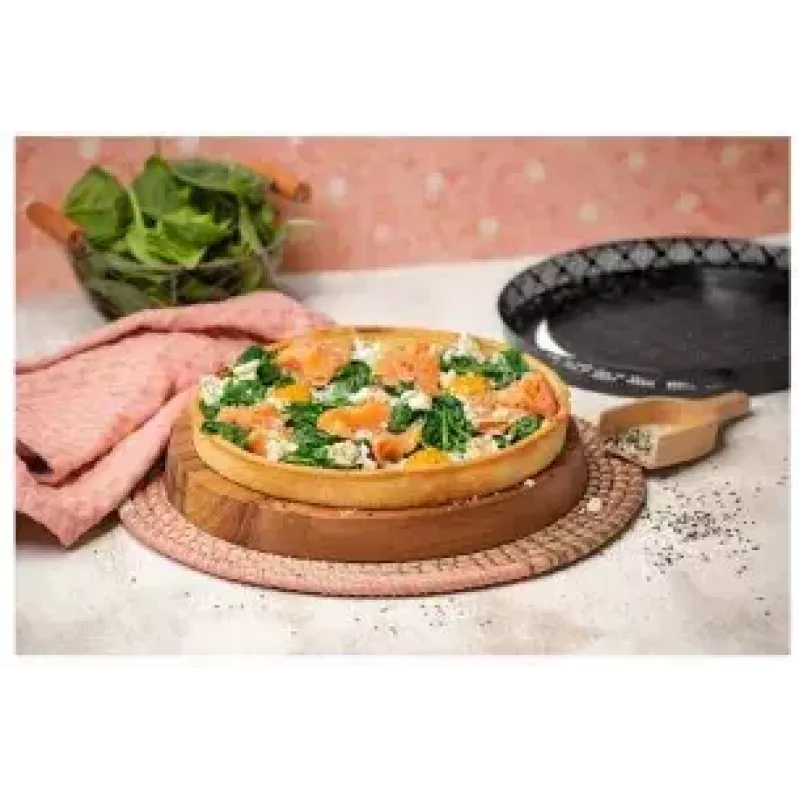 Kaiser 23.0065.1576 pizzapelti teräs musta 28 cm