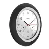 Digitaalikello Mebus 19449 pyöreä musta valkoinen paristo AA 30 cm