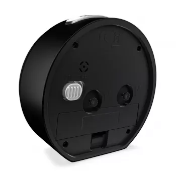 Kvartsikello Mebus 25806 pyöreä musta valkoinen analoginen AA-paristo