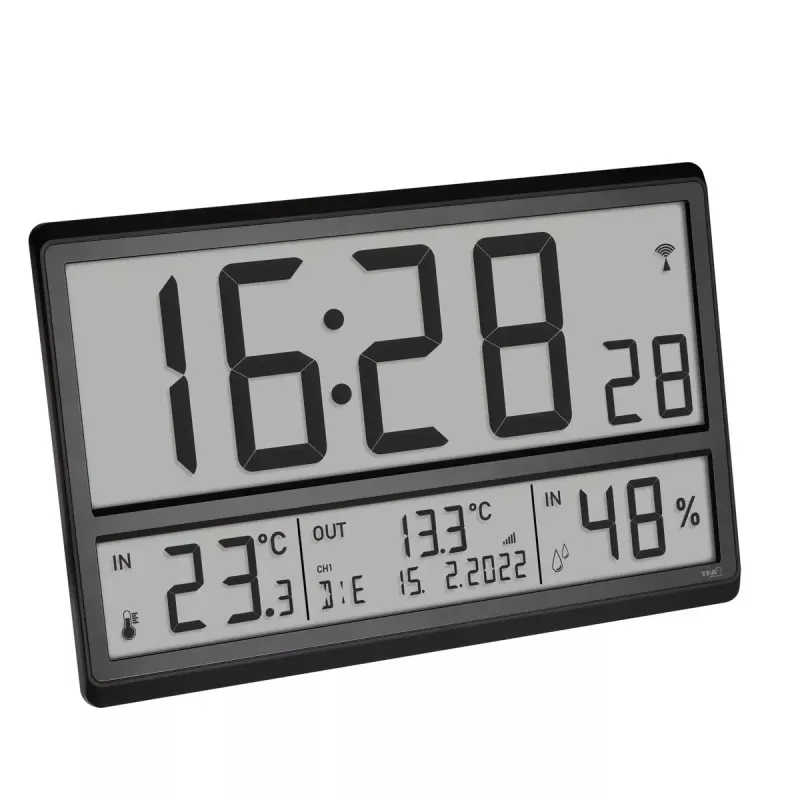 Digitaalinen herätyskello TFA-Dostmann 60.4523.01 musta LCD
