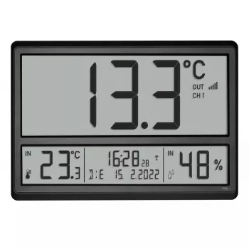 Digitaalinen herätyskello TFA-Dostmann 60.4523.01 musta LCD