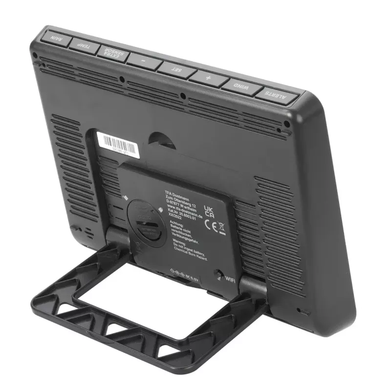 TFA-Dostmann View Pro musta DC/paristo Wi-Fi anemometri lämpömittari hygrometri barometri