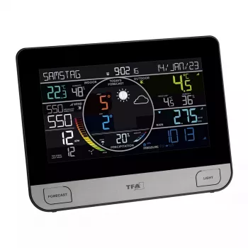 TFA-Dostmann View Pro musta DC/paristo Wi-Fi anemometri lämpömittari hygrometri barometri
