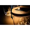 Pöytävalaisin Krinner LUMIX Deco Glass Basic LED läpinäkyvä bambu lasi