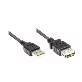 USB-kaapeli Alcasa 2511-OF5S USB 2.0 5 m musta