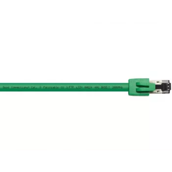 Verkkokaapeli Alcasa 8080-100G vihreä 10 m Cat8.1 S/FTP