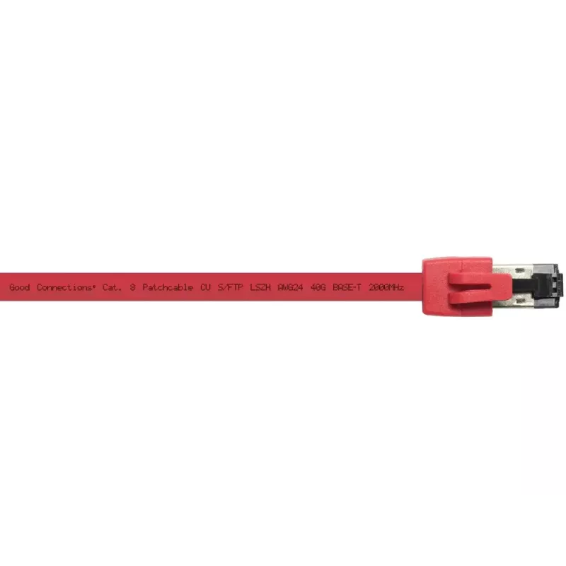 Verkkokaapeli Alcasa 8080-150R punainen 15 m Cat8.1 S/FTP
