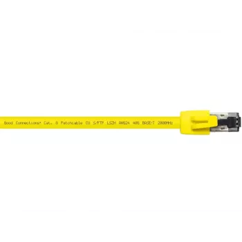 Verkkokaapeli Alcasa 8080-075Y keltainen 7,5 m Cat8.1 S/FTP