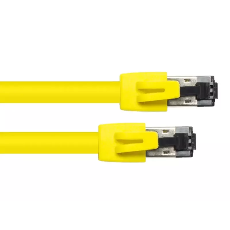 Verkkokaapeli Alcasa 8080-075Y keltainen 7,5 m Cat8.1 S/FTP