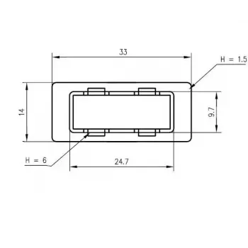 Kansi SC-duplex-adapterille Telegärtner B00012A0011 musta