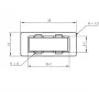 Kansi SC-duplex-adapterille Telegärtner B00012A0011 musta