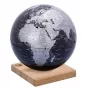 Poliittinen karttapallo TROIKA EXPLORER 360° 25 cm Classic pöytä musta hopea