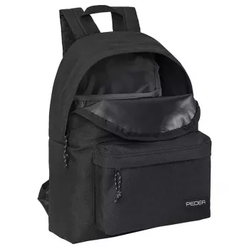 Reppu PEDEA Style laitteille enintään 33,8 cm (13,3 tuumaa), musta, 1 etutasku, kantokahva, olkahihna