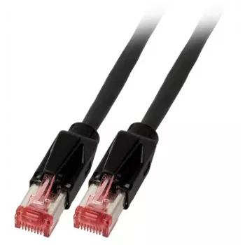Verkkokaapeli EFB Elektronik K8708SW.1 RJ-45 Cat6a 1 m musta