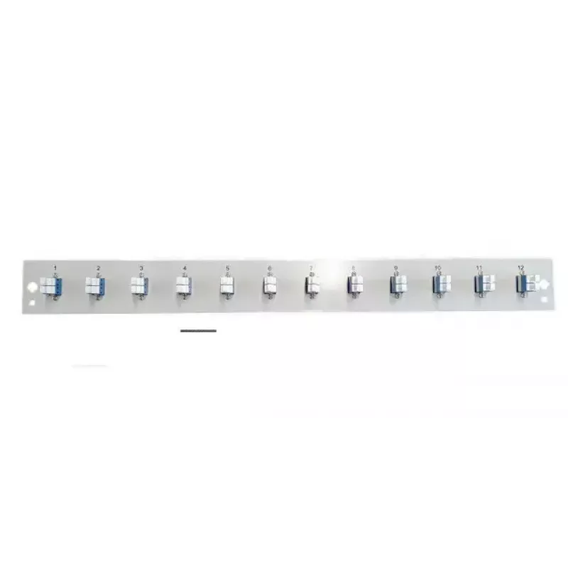 EFB Elektronik SB-FP-12SC-S-OM3 etulevy 12 LC duplex -liittimellä OM3, harmaa, 1U