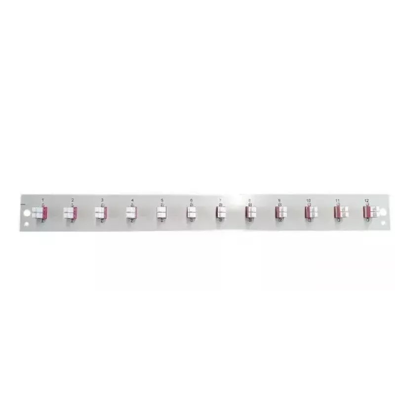 EFB Elektronik SB-FP-12SC-S-OM3 etulevy 12 LC duplex -liittimellä OM3, harmaa, 1U