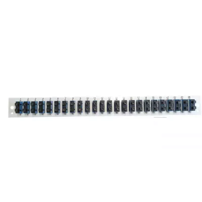 Kytkentäpaneelin lisävaruste EFB Elektronik SB-FP-24SC-D-V-OM3 — 1U rack-asennus, 432×13×43,5 mm, harmaa
