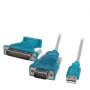 Ecolan USB 2.0 - RS232 -muuntokaapeli, FTDI-232RL, 1,8 m