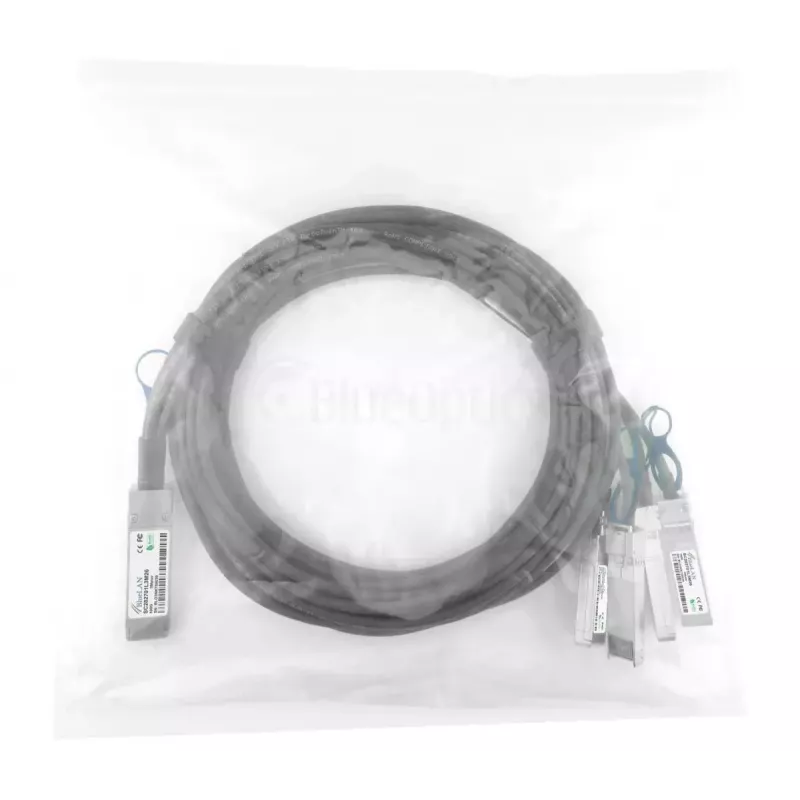 Verkkokaapeli BlueOptics YFNDD-BL QSFP28 4xSFP28 InfiniBand 2 m oranssi