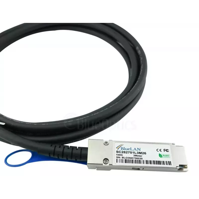 Verkkokaapeli BlueOptics YFNDD-BL QSFP28 4xSFP28 InfiniBand 2 m oranssi