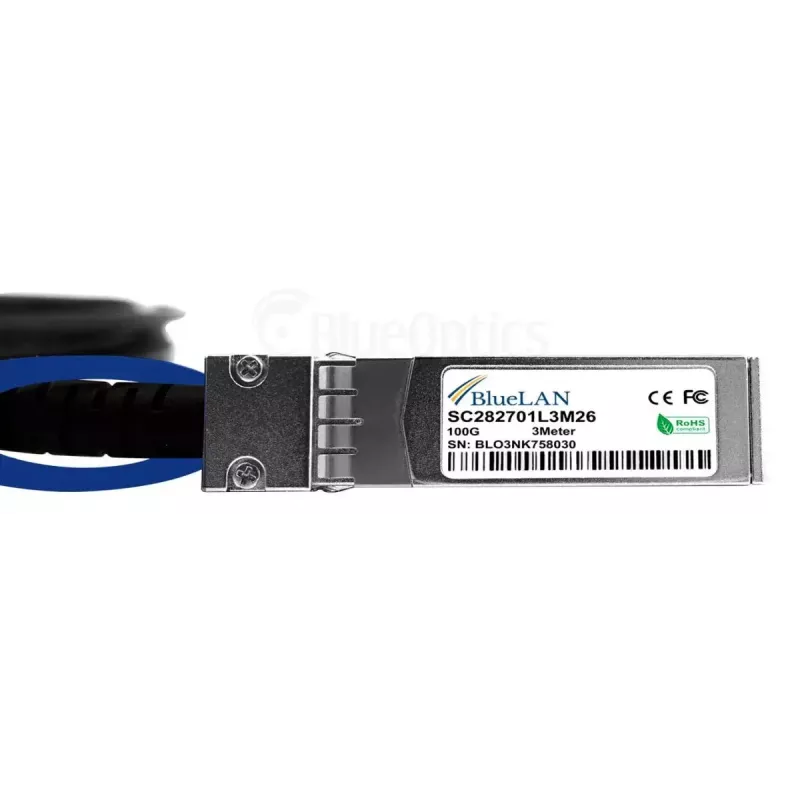 Verkkokaapeli BlueOptics YFNDD-BL QSFP28 4xSFP28 InfiniBand 2 m oranssi