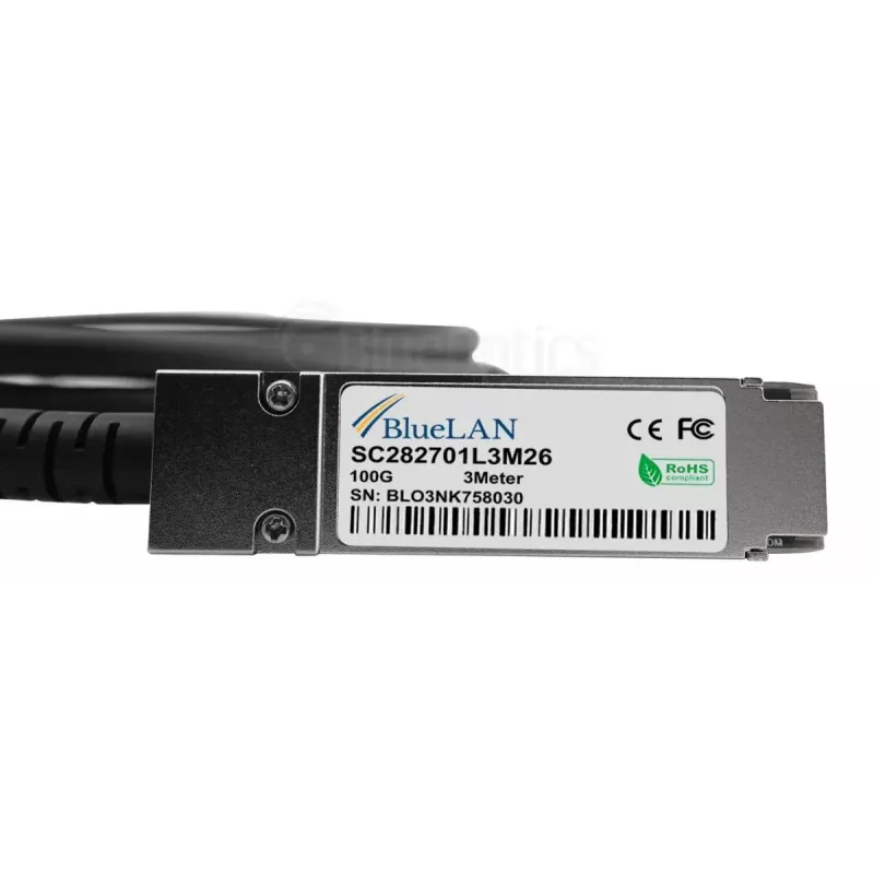 Verkkokaapeli BlueOptics YFNDD-BL QSFP28 4xSFP28 InfiniBand 2 m oranssi