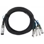 Verkkokaapeli BlueOptics YFNDD-BL QSFP28 4xSFP28 InfiniBand 2 m oranssi
