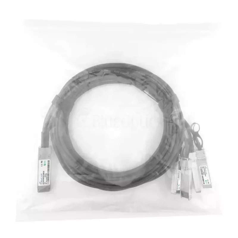 Verkkokaapeli BlueOptics ET7402-25DAC-2M-BL QSFP28 4xSFP28 InfiniBand 2 m musta