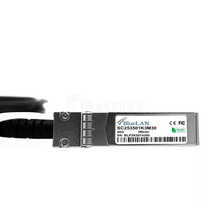 Verkkokaapeli BlueOptics ET7402-25DAC-2M-BL QSFP28 4xSFP28 InfiniBand 2 m musta