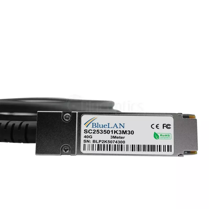 Verkkokaapeli BlueOptics ET7402-25DAC-2M-BL QSFP28 4xSFP28 InfiniBand 2 m musta