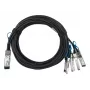 DAC-kaapeli BlueOptics GXFBL5I-BL 2 m QSFP28 4x SFP28
