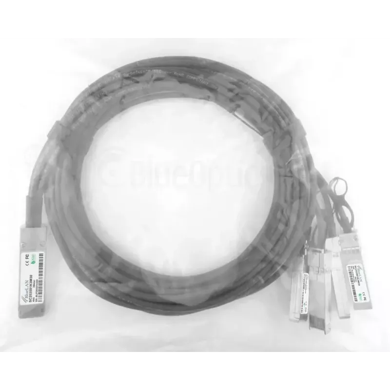 Verkkokaapeli BlueOptics JG331A-BL QSFP 4 x SFP+ InfiniBand 5 m musta