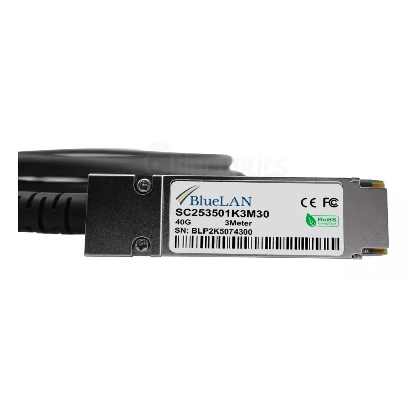Verkkokaapeli BlueOptics JG331A-BL QSFP 4 x SFP+ InfiniBand 5 m musta