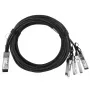 Verkkokaapeli BlueOptics JG331A-BL QSFP 4 x SFP+ InfiniBand 5 m musta