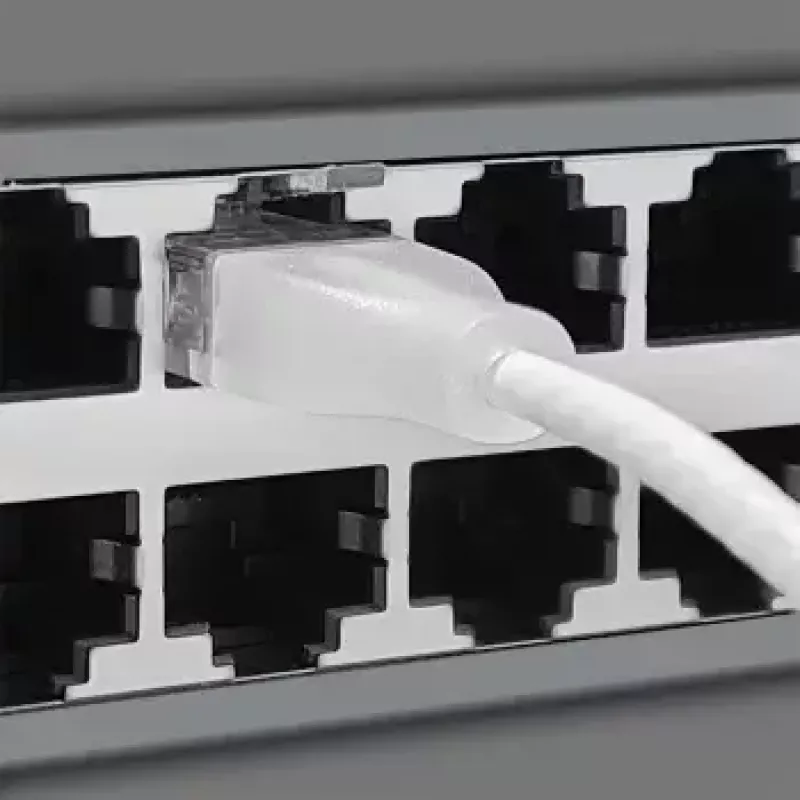 Verkkokaapeli Wantec 7408 RJ45 Cat6a 5m valkoinen