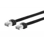 Verkkokaapeli METZ CONNECT 13084F0500-E 0,5 m Cat5e S/UTP musta