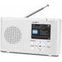 Reflexion TRA23DAB/WH DAB+/FM pöytäradio, ladattava, valkoinen