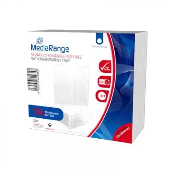 CD-slimkotelo MediaRange BOX32-T 1 levylle 5,2 mm läpinäkyvä alusta
