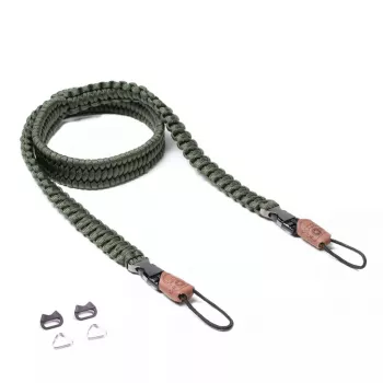 C-ROPE Traveler Paracord -kameranhihna, 100 cm, Military Olive