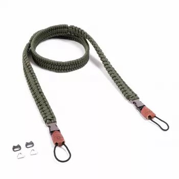 C-ROPE Traveler Paracord -kameranhihna, 125 cm, Military Olive