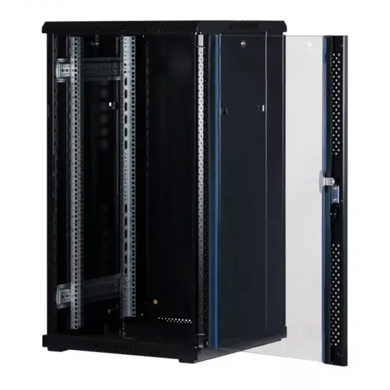 Rockstable 22 U 19 tuuman palvelinkaappi turvalasilla RS19-6622