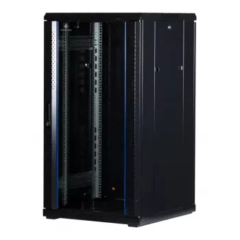Rockstable 22 U 19 tuuman palvelinkaappi turvalasilla RS19-6622