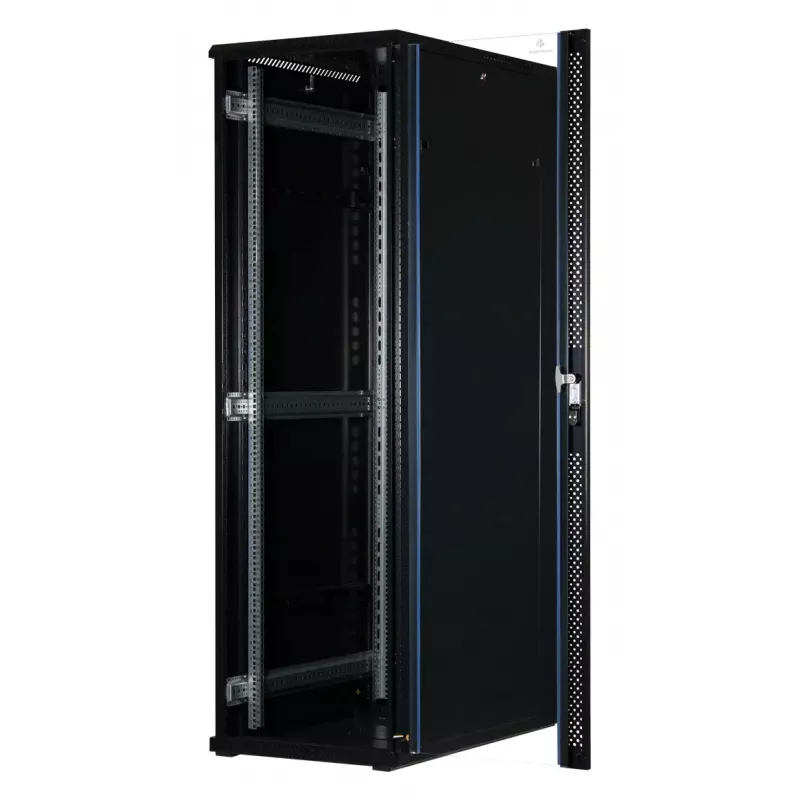 42U palvelinkaappi Rockstable RS19-6042 karkaistulla lasilla