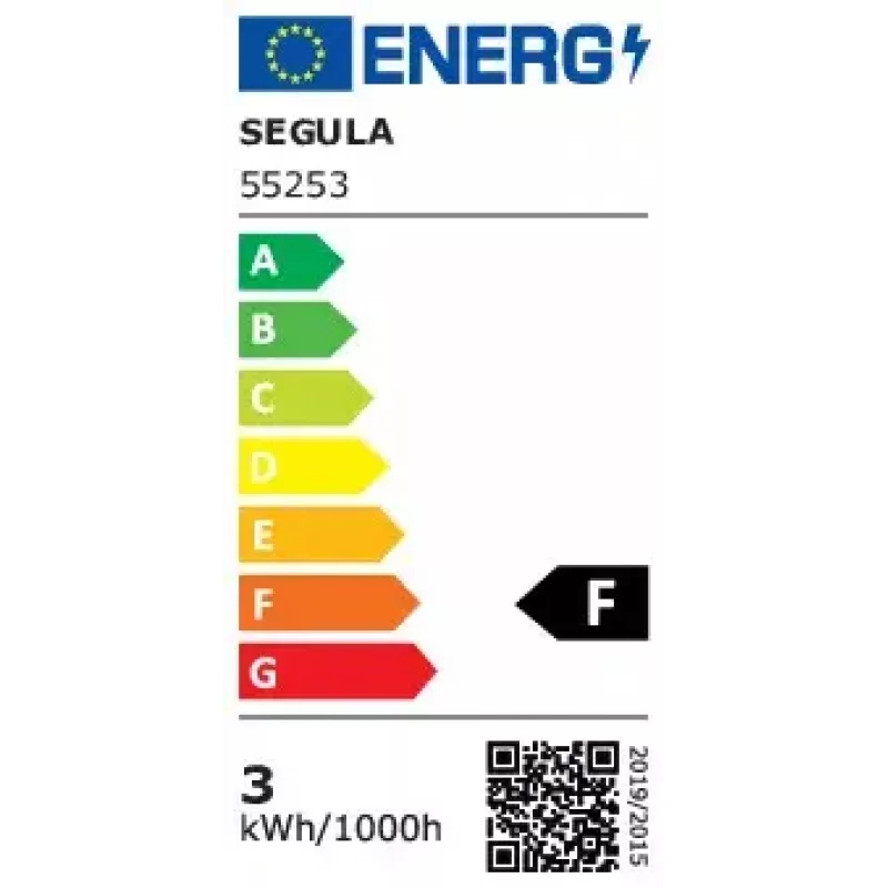 LED-lamppu Segula 55253 lämmin valkoinen 2200 K 3 W E27 F