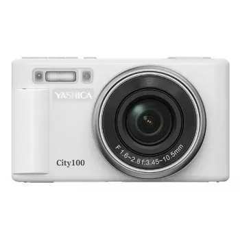 Kompaktikamera Yashica City 100 72 MP CMOS hopea valkoinen