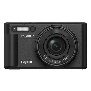 Kompaktikamera Yashica City 100 72 MP CMOS musta 3x optinen zoom