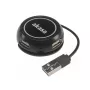 USB-keskitin Akasa Connect4C 4-IN-1 musta