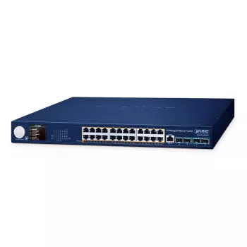 Hallittava kytkin PLANET Layer 3 24-porttinen 10/100/1000T PoE