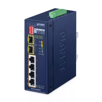 Hallitsematon kytkin PLANET IFGS-624PTF 4 porttia Fast Ethernet PoE